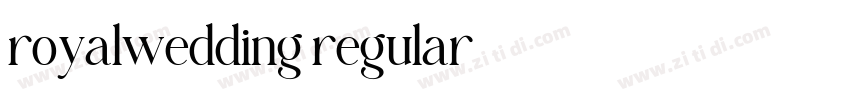 royalwedding regular字体转换